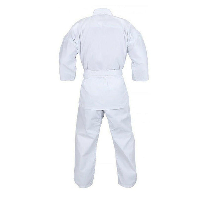 Karate Gi Uniform - 8oz Lightweight Judo Suit for Kids & Adults - Free Belt Included - Perfect for Competition, Training, & Martial Arts Classes.
