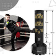 RDX Kt Ronin 4ft 2-In-1 Kids Free Standing Punch Bag Black With Gloves For Training & Workout Set#color_golden