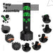 RDX Kt Ronin 4ft 2-In-1 Kids Free Standing Punch Bag Black With Gloves For Training & Workout Set#color_green