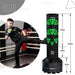 RDX Kt Ronin 4ft 2-In-1 Kids Free Standing Punch Bag Black With Gloves For Training & Workout Set#color_green