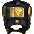 RDX L1 Mark Pro Cheek Boxing Training Head Guard#color_golden