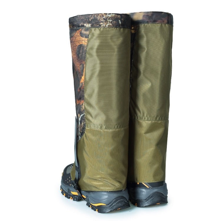 LUCKSTONE Unisex Waterproof Gaiters Cycling Legwarmers Leg Cover Camping Hiking Ski Boot (Camouflage + Army Green) - MNEX PRO FIGHTING LIMITED