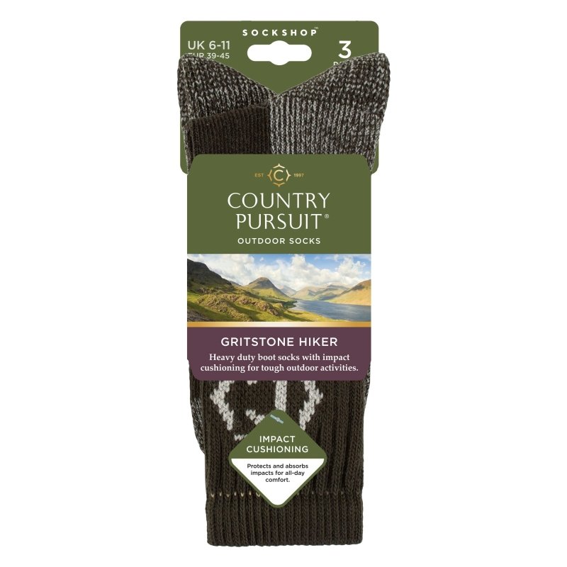 Mens Heavy Duty Durable Cushioned Hiking Socks with Reinforced Heel & Toe - MNEX PRO FIGHTING LIMITED