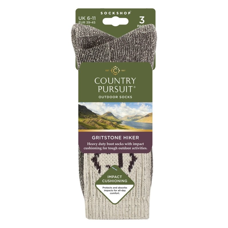 Mens Heavy Duty Durable Cushioned Hiking Socks with Reinforced Heel & Toe - MNEX PRO FIGHTING LIMITED