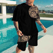 Men's Printed T-Shirt & Shorts Set – Casual Summer Two-Piece Outfit - MNEX PRO FIGHTING LIMITED