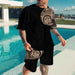 Men's Printed T-Shirt & Shorts Set – Casual Summer Two-Piece Outfit - MNEX PRO FIGHTING LIMITED