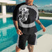 Men's Printed T-Shirt & Shorts Set – Casual Summer Two-Piece Outfit - MNEX PRO FIGHTING LIMITED