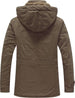 Men's Thickened Fleece Parka Jacket With Removable Hood - Size S, Insulated - MNEX PRO FIGHTING LIMITED
