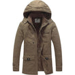 Men's Thickened Fleece Parka Jacket With Removable Hood - Size S, Insulated - MNEX PRO FIGHTING LIMITED