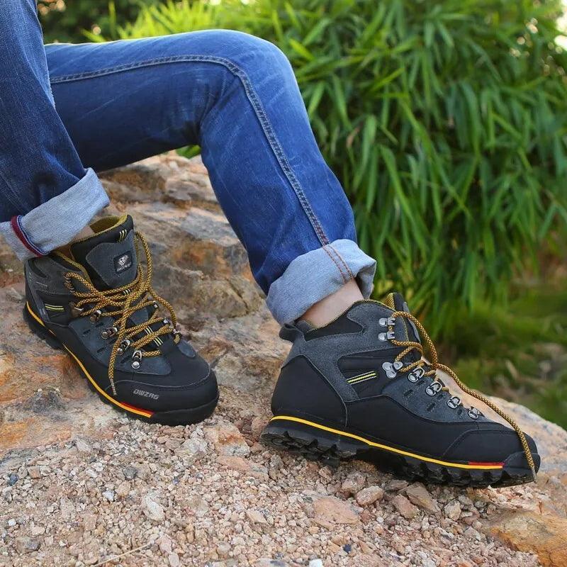 Men's Walking and Hiking Boots with Durable Latex and Leather Construction - MNEX PRO FIGHTING LIMITED