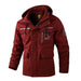 Men's Waterproof Windbreaker Jacket - Hooded Winter Coat with Fleece Lining - MNEX PRO FIGHTING LIMITED
