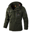 Men's Waterproof Windbreaker Jacket - Hooded Winter Coat with Fleece Lining - MNEX PRO FIGHTING LIMITED