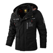 Men's Waterproof Windbreaker Jacket - Hooded Winter Coat with Fleece Lining - MNEX PRO FIGHTING LIMITED