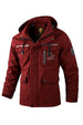 Men's Waterproof Windbreaker Jacket - Hooded Winter Coat with Fleece Lining - MNEX PRO FIGHTING LIMITED