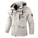 Men's Waterproof Windbreaker Jacket - Hooded Winter Coat with Fleece Lining - MNEX PRO FIGHTING LIMITED