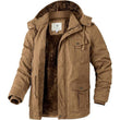 Mens Winter Parka Jacket Thick Fleece Lining Hooded Coat WenVen, Size XL - MNEX PRO FIGHTING LIMITED