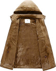 Mens Winter Parka Jacket Thick Fleece Lining Hooded Coat WenVen, Size XL - MNEX PRO FIGHTING LIMITED