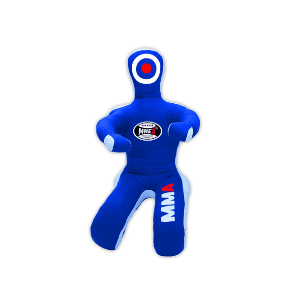 MNEX Pro Wrestling Dummy - Unfilled BJJ Training for All Ages (Black/Blue) - MNEX PRO FIGHTING LIMITED