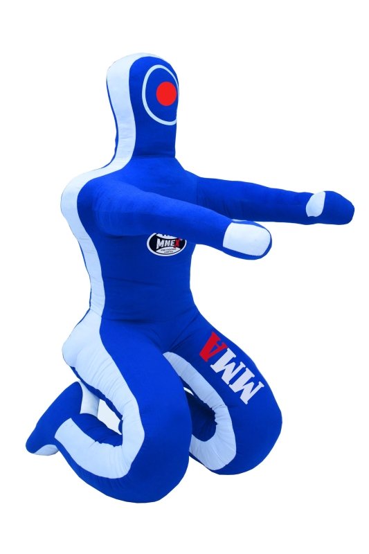 MNEX Pro Wrestling Dummy - Unfilled BJJ Training for All Ages (Black/Blue) - MNEX PRO FIGHTING LIMITED