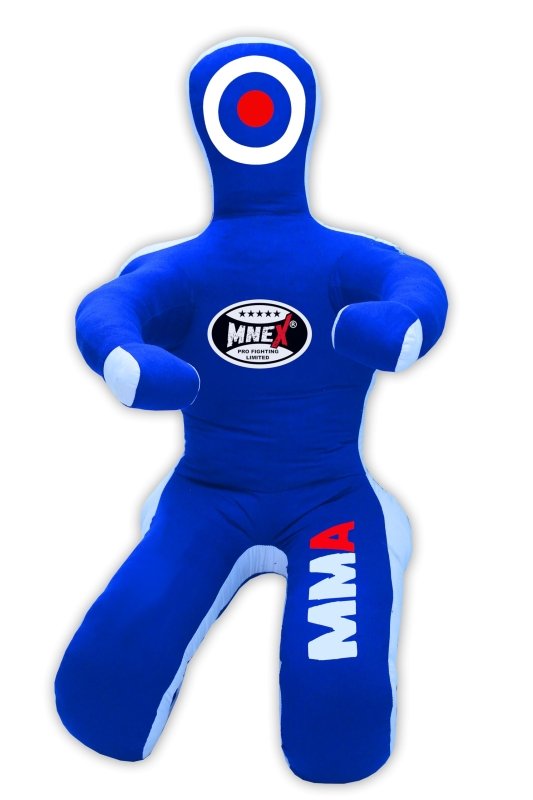 MNEX Pro Wrestling Dummy - Unfilled BJJ Training for All Ages (Black/Blue) - MNEX PRO FIGHTING LIMITED