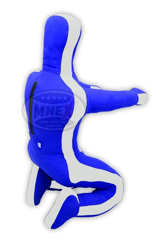 MNEX Pro Wrestling Dummy - Unfilled BJJ Training for All Ages (Black/Blue) - MNEX PRO FIGHTING LIMITED