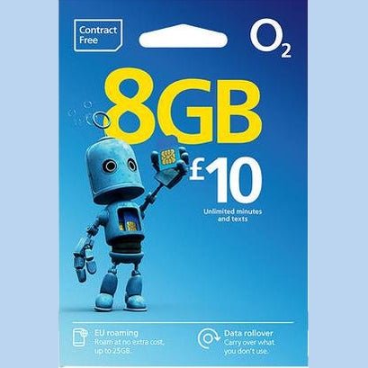 O2 UK Prepaid SIM Card - £10 PAYG Top - Up - MNEX PRO FIGHTING LIMITED
