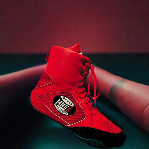 Professional Men's Boxing Boots - Red, Black, Blue - UK 7 to 12 - MNEX PRO FIGHTING LIMITED