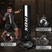 RDX F6 6ft Kara White Free Standing Punch Bag With Mitts Set#color_white