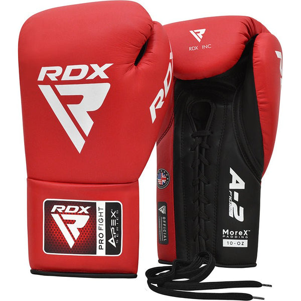 RDX APEX Competition/Fight Lace Up Boxing Gloves - MNEX PRO FIGHTING LIMITED