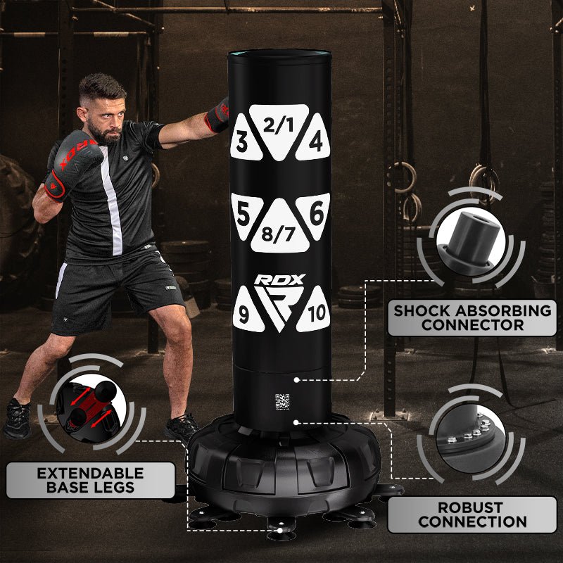 RDX KT Ronin 6ft 2-in-1 Free Standing Target Punch Bags With Mitts Set - MNEX PRO FIGHTING LIMITED