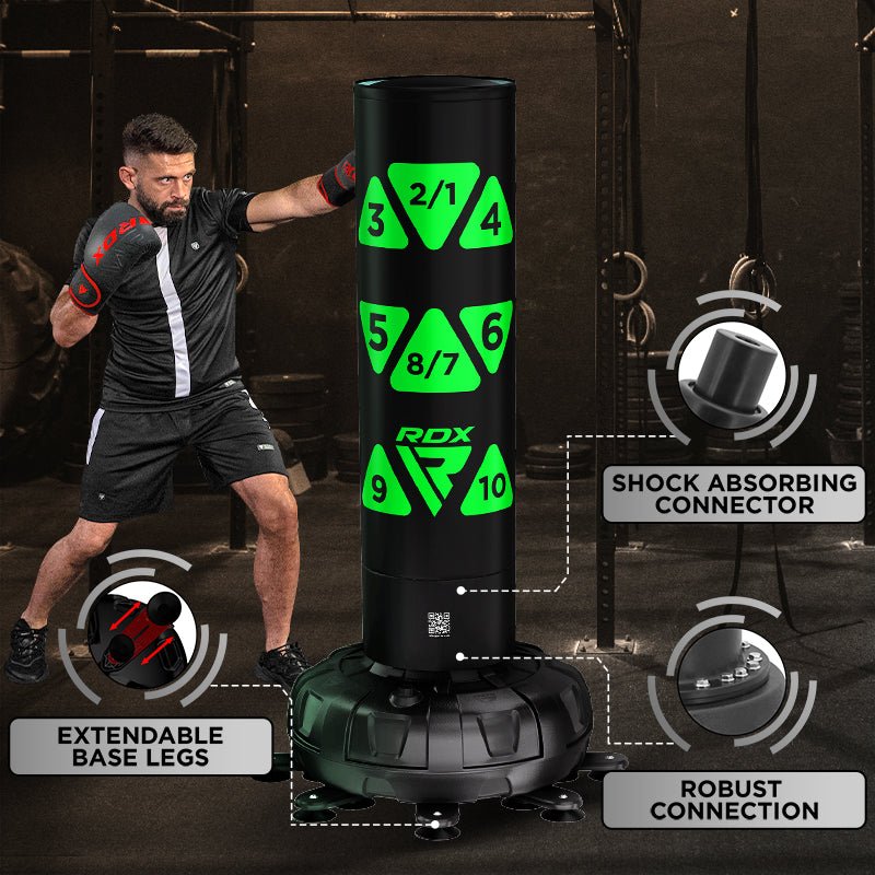 RDX KT Ronin 6ft 2-in-1 Free Standing Target Punch Bags With Mitts Set - MNEX PRO FIGHTING LIMITED