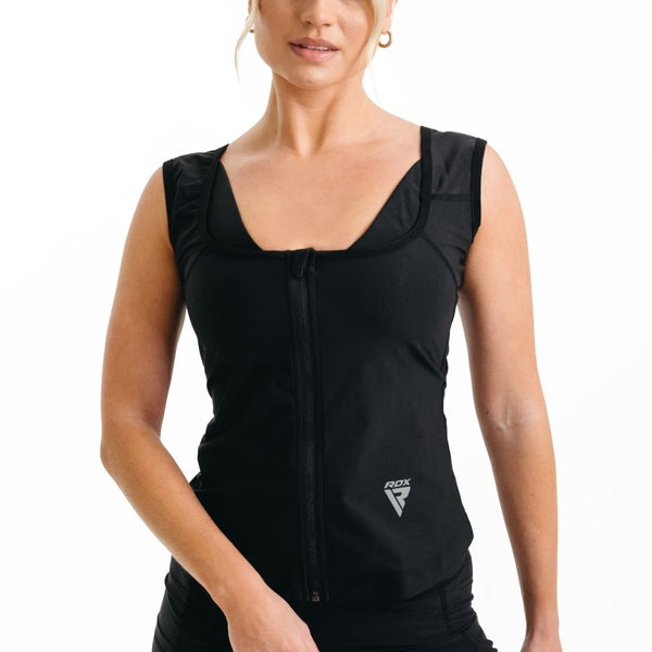 RDX W2 Women Sweat Vest With Zipper REACH OEKO TEX 100 Certified - MNEX PRO FIGHTING LIMITED