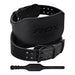 RDX 6R 6 Inch Leather Black Gym Belt#color_black