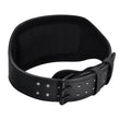 RDX 6R 6 Inch Leather Black Gym Belt#color_black