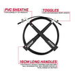 RDX C8 Adjustable Skipping Rope#color_black