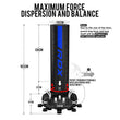 RDX F6 6FT KARA BLUE FREE STANDING PUNCH BAG WITH MITTS SET#color_blue