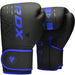 RDX F6 Kara Boxing Training Gloves Black#color_blue