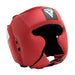 RDX HEADGUARD WITH CHEEK PROTECTION - USA BOXING APPROVED#color_red