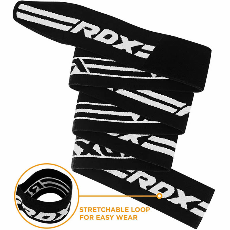 RDX K2 Compression Knee Wraps#color_black