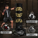 RDX KT Ronin 6ft 2-in-1 Blue Free Standing Target Punch Bags With Mitts Set#color_golden