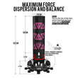 RDX KT Ronin 6ft 2-in-1 Blue Free Standing Target Punch Bags With Mitts Set#color_pink