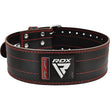 RDX RD1 4â€  Powerlifting Leather Gym Belt#color_red