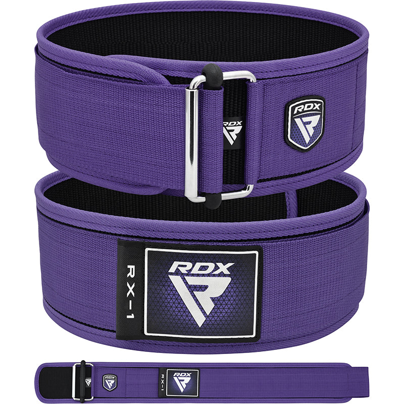 RDX RX1 4â€ Weight Lifting Belt For Women#color_purple