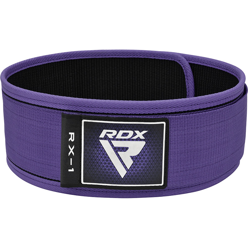 RDX RX1 4â€ Weight Lifting Belt For Women#color_purple