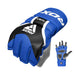 RDX T17 AURA MMA Grappling Training Gloves Gel Padded#color_blue