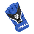 RDX T17 AURA MMA Grappling Training Gloves Gel Padded#color_blue
