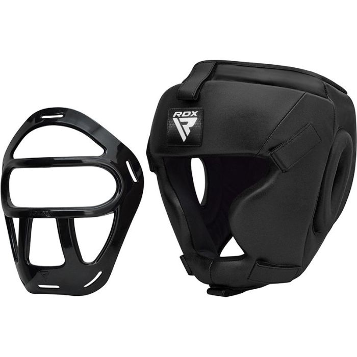 RDX T1F Head Guard with Removable Face Cage#color_black