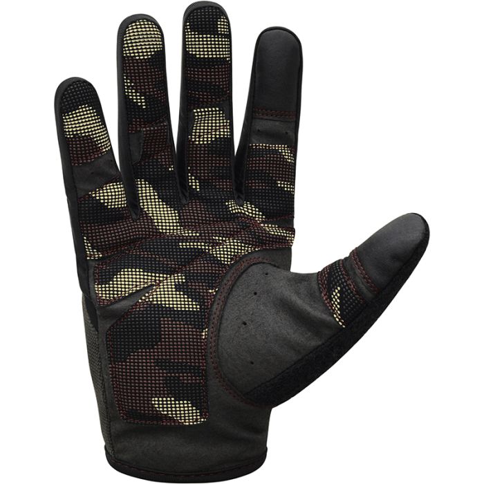 RDX T2 WEIGHTLIFTING FULL FINGER GYM GLOVES#color_brown