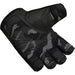 RDX T2 Weightlifting Half Finger Gym Gloves#color_black