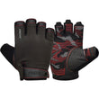 RDX T2 Weightlifting Half Finger Gym Gloves#color_red